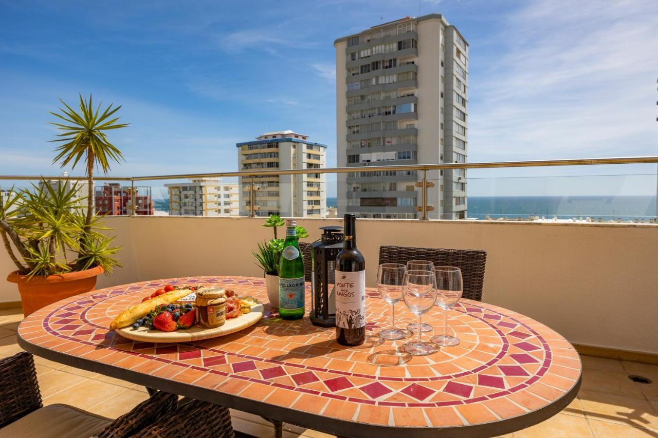 Seaview Penthouse In Algarve With Spacious Terrace Quarteira Eksteriør billede