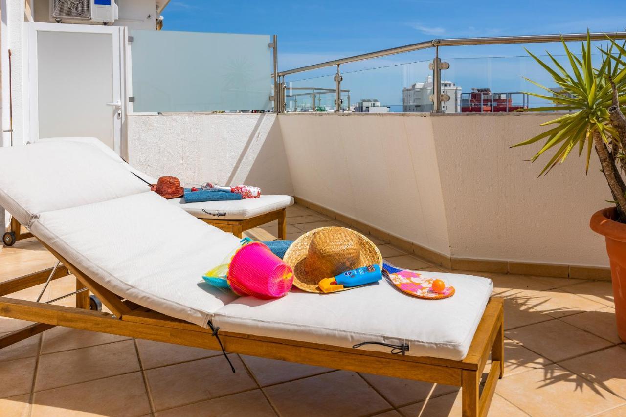 Seaview Penthouse In Algarve With Spacious Terrace Quarteira Eksteriør billede